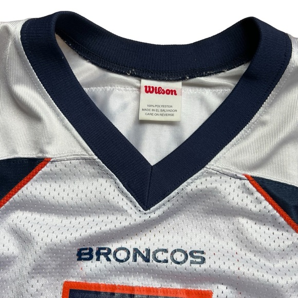 Vintage 90s Wilson - Denver Broncos John Elway #7 NFL Jersey - White XXL - Picture 6 of 9